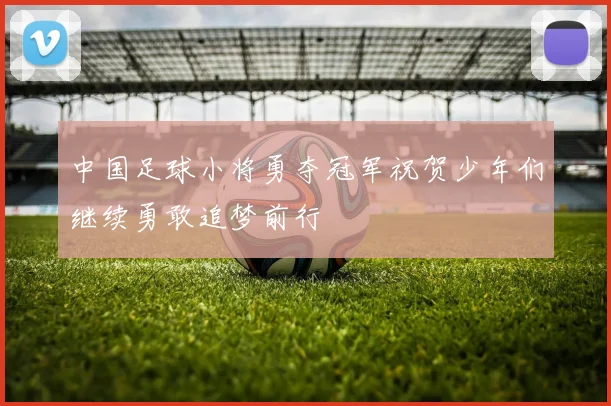 中国足球小将勇夺冠军祝贺少年们继续勇敢追梦前行